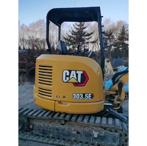 Mini-excavatrice CAT 303.5E d'occasion, moteur C1.8, rotation zéro, chenilles en caoutchouc, bon état de fonctionnement, prête à l'exportation - Product Image 1