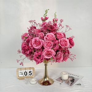 Bouquet de Boda de Bola de Flores de Color Personalizado al por Mayor, Bola de Flores de Rosa de Seda Artificial para Arreglos de Eventos - Product Image 2