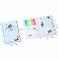 Offres Spéciales : Blocs-Notes Adhésifs Personnalisés en Papier PET 5 Couleurs – Style Livre – Lot de Notes Adhésives Personnalisables