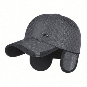 Gorra de Béisbol de Invierno para Hombre, Gorro Cálido con Protección para las Orejas, Gorra de Béisbol para Personas de Mediana Edad y Mayores para Actividades al Aire Libre - Product Image 1