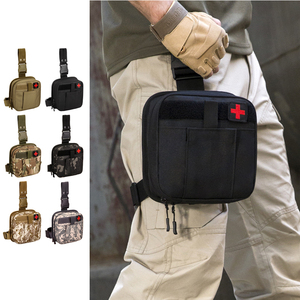 Kit de survie médicale tactique, trousse de premiers secours, outil de rasage réglable pour survivants, kit de recharge pour jambe, sac Molle EMT - Product Image 5