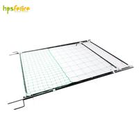 HPSFENCE Duurzaam Natuurlijk Kippengaas Hoge Hekpoort Elektrisch Tuinhek RVS & Kunststof Palen 125x90cm