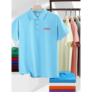 Polo personnalisé pour homme, couleur unie, coton Oxford, tissu fin, vêtements de sport, manches courtes, rouge, personnalisable pour l'été - Product Image 2