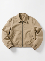 Veste de travail personnalisée en coton et polyester, style classique rétro vintage pour hommes, coupe-vent, fermeture éclair, cargo, bomber, broderie unie