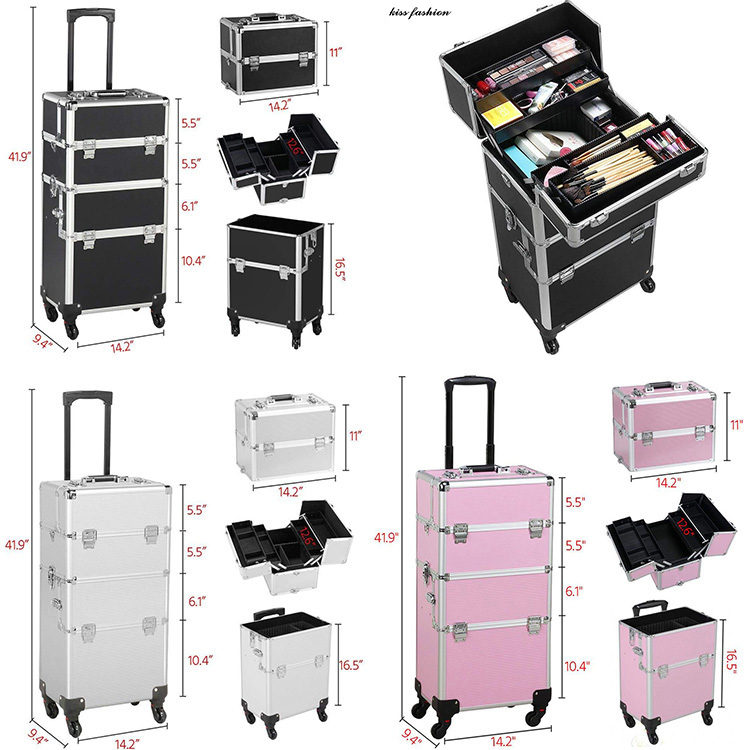 Cas de maquillage de chariot