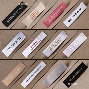 High-Density Damask Satin Fabric for Clothing Garments Custom Logo Nursing Woven Label Polyester Size Neck High Quality <b>Sewing</b> - Product Image 5