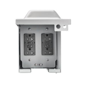 Caja Eléctrica Exterior Resistente a la Intemperie de 20A 125V NEMA 5-20R con Cuatro Tomas de Corriente con Bloqueo y Enchufe GFCI - Product Image 3
