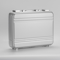 Mallette de voyage antichoc et anti-poussière de luxe pour homme en alliage d'aluminium argenté, certifiée IP67, personnalisable ODM/OEM, 15L, pour ordinateur portable et outils