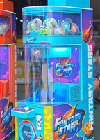 Distributeur de capsules de jouets à monnayeur Fantasy Star Prize, 1,8 m de haut, pour un joueur, avec lumières LED