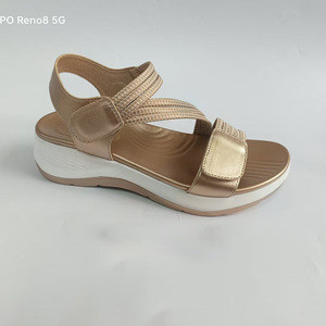 Nouvelle Arrivée Sandales Compensées <span class=keywords><strong>Femme</strong></span> Style Sportif d'Été Légères Semelle EVA Bride Cheville Confortables Chaussures Décontractées Grande Taille - Product Image 1