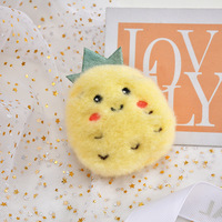 Porte-clés en peluche mignon et doux, motif avocat, cerise, aubergine, pour Halloween, pendentif de sac à dos, vente en gros, fruits et légumes