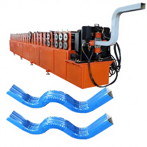 Machine de formage de rouleaux de gouttières en aluminium entièrement automatique Machine de formage de gouttières en acier à descente d'eau Machine de formage à froid de gouttières en aluminium - Product Image 1