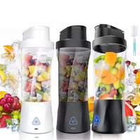 Draagbare sportblenderfles, USB type-C oplaadbaar, elektrisch, geschikt voor campers, persoonlijke fruitpers voor smoothies en shakes, geschikt voor onderweg