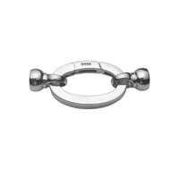 Porte-clés sans ternissement rond fermoir de haute qualité crochet connexion bracelet collier de verrouillage 925 bijoux en argent sterling fermoirs à bascule