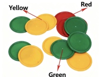 Jetons de jeu en plastique colorés de 1,2 cm, mini jetons de mahjong, accessoires de jeu de table pour poker, mahjong, jeux de famille