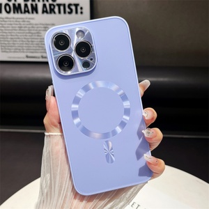 Nueva Funda Protectora para Cámara con Cargador Inalámbrico, Funda de Vidrio Ag Silicona Mate para iPhone 15 14 13 12 11 Pro Max - Product Image 5