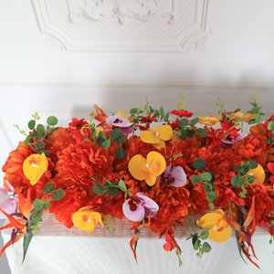 Accessoires de mariage luxueux Bird of Paradise, décoration de fond extérieur et arches de fleurs simulées - Product Image 4