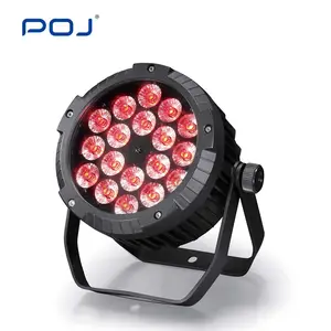 屋外LEDパー缶ステージライトDMX51218pcs防水IP65定格LEDパーライト