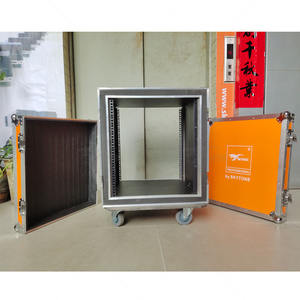 <span class=keywords><strong>2</strong></span> portas 12U amplificador à prova de fogo sem gaveta Mount Rack Flight Road Case - Product Image 3