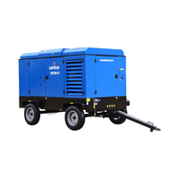 Compresseur d'air à vis portable Liutech LUY260-21 23 bar/330 psi 920 CFM, grande unité mobile pneumatique fabriquée par Atlascopco