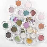 Fard à paupières poudre vegan longue durée, imperméable, à haute pigmentation, effet diamant caméléon duo chrome, brillant