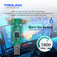 Adaptateur WiFi 6 Bluetooth 5.2 USB3.0 externe personnalisé Dongle MT7921AUN 2.4GHz 574Mbps + 5.8GHz 1200Mbps en stock
