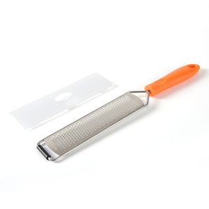 Râpe à fromage multifonctionnelle manuelle avec manchon <span class=keywords><strong>de</strong></span> protection, râpe à <span class=keywords><strong>citron</strong></span>, râpe à chocolat, râpe à fruits et légumes en acier inoxydable - Product Image 4