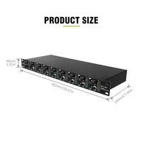 Nouvel amplificateur de casque professionnel à 8 canaux en usine pour amplificateur de moniteur 1U de moniteur de studio en direct