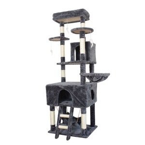 Arbre à chat tout-en-un de luxe pour le commerce extérieur, avec plateforme de saut stable pour plusieurs chats, personnalisable en gros - Product Image 1