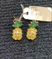 Boucles d'oreilles en forme d'ananas pour l'été, personnalisées et amusantes, pour femmes, pour les vacances d'été et les soirées quotidiennes