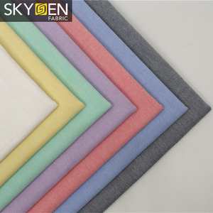 Skygen super fin sergé de couleur unie 100% coton rouleau de tissu indonésie blanc tissu de voile de coton textile - Product Image 3