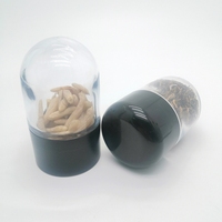 Vente en gros Nouveauté 3oz 26 Dram Pots en verre en forme de dôme avec couvercle Pot à épices en verre Petit dôme Couvercle résistant aux enfants Pot en verre