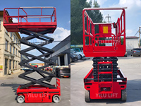 Plateforme élévatrice mobile à ciseaux autopropulsée sur batterie, châssis étroit, sur mesure, 6m, 8m, 10m, 12m, 14m, 16m