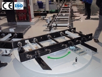 Plateforme rotative à entraînement par vis sans fin, roulements de rotation, précision 0.2, rapport de transmission 71:1, couple 1420 N.m, matériau QT450 pour