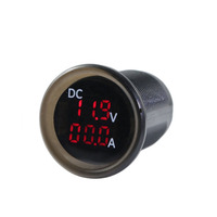 Amperímetro Digital LED Mini Amomd de 12V, Medidor de Voltaje Digital para Automóvil y Barco