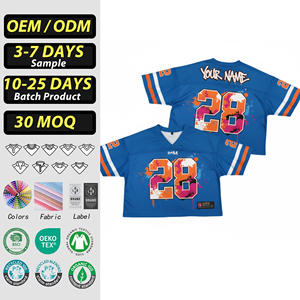 Camiseta de béisbol personalizada estilo High Street para hombre, de secado rápido, corte holgado, tela de malla, para verano, con logo bordado. - Product Image 1