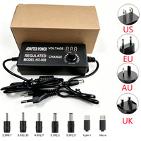 Adaptateur d'alimentation à découpage réglable de haute qualité 9-24V 5A 120W 50/60HZ avec prises EU/US pour moteur, bande LED et ventilateur