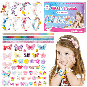 Children Fashion Jewelry Sets <b>Headband</b> Set DIY Hair Accessories Pins Bow Maker Stars Hearts Ribbon Craft Present Wholesale Box - Product Image 1