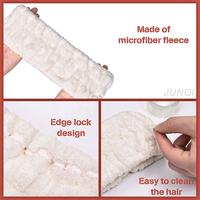 Bandeau en microfibre douce personnalisé avec logo, pour spa, maquillage, lavage du visage, masque, bain, douche, soins de la peau