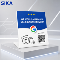 Carte NFC de Marketing Social SIKA Google Cinq Étoiles avec Code QR Modèle 213nfc