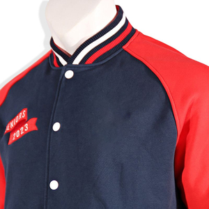 Bomber da College per uomo personalizzabile giacca Varsity reversibile taglie forti con motivo da Baseball Letterman per studenti universitari - Product Image 6