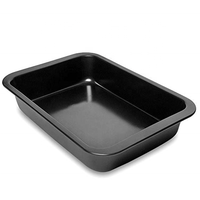 Moule à gâteau rectangulaire Offre Spéciale de 11 pouces, idéal pour la cuisson en noir antiadhésif pour la cuisine à domicile et la restauration