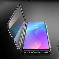 Coque de téléphone portable en verre trempé, luxueux, à absorption magnétique, pour Redmi Note 7 Pro Mi 9 8 9T K20 CC9, nouvelle collection de couverture
