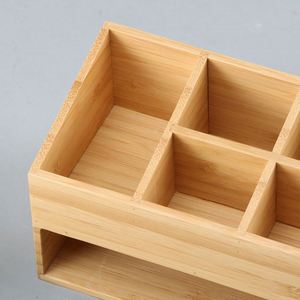 Hot Sale Custom Printed Lacquer Rectangle Bamboo Acrylic Desktop Stackable Office Organizers Storage <b>Box</b> With Drawer - Product Image 4