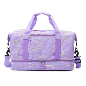 Bagage d'affaires de haute qualité en Oxford, grande capacité, pour courtes distances, avec fermeture éclair, résistant à l'eau, sac de voyage tendance - Product Image 2