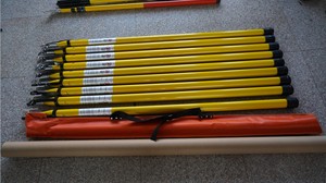 Bâton chaud télescopique en fibre de verre triangulaire haute tension réglable électrique de 7.8m - Product Image 4