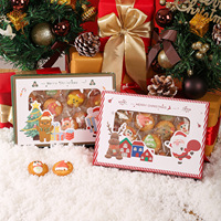 Boîte Cadeau De Bonbons De Noël Flocon De Neige Fudge Biscuits Aux Pépites De Chocolat Emballage Cadeau Boîte Cadeau Boîte Vide Souvenir Sac À Main