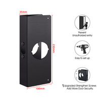 Refuerzo de Puerta de Acero Inoxidable de 1-3/4 Pulgadas de Grosor, Cerraduras de Seguridad para Reforzar Puertas, Accesorios Premium para Ventanas