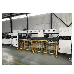 High Speed Automatic Flexo Printer Slotter Die Cutter Machine With Folder Gluer for Cartons