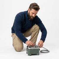 Réchaud de camping infrarouge haute puissance, coupe-vent, économe en énergie, pour préparation de thé, type cassette, vente en gros